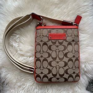 COACH Signature Canvas Zip Crossbody Bag